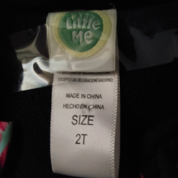 LITTLE ME BUTTERFLIES GIRLS PUFFER HOODIE JACKET - Picture 2 of 12